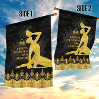 Haiti Neg Marron Gold Garden Flag Lespwa pa anyen san aksyon LT01 - Polynesian Pride
