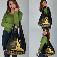 Haiti Neg Marron Gold Grocery Bag Lespwa pa anyen san aksyon