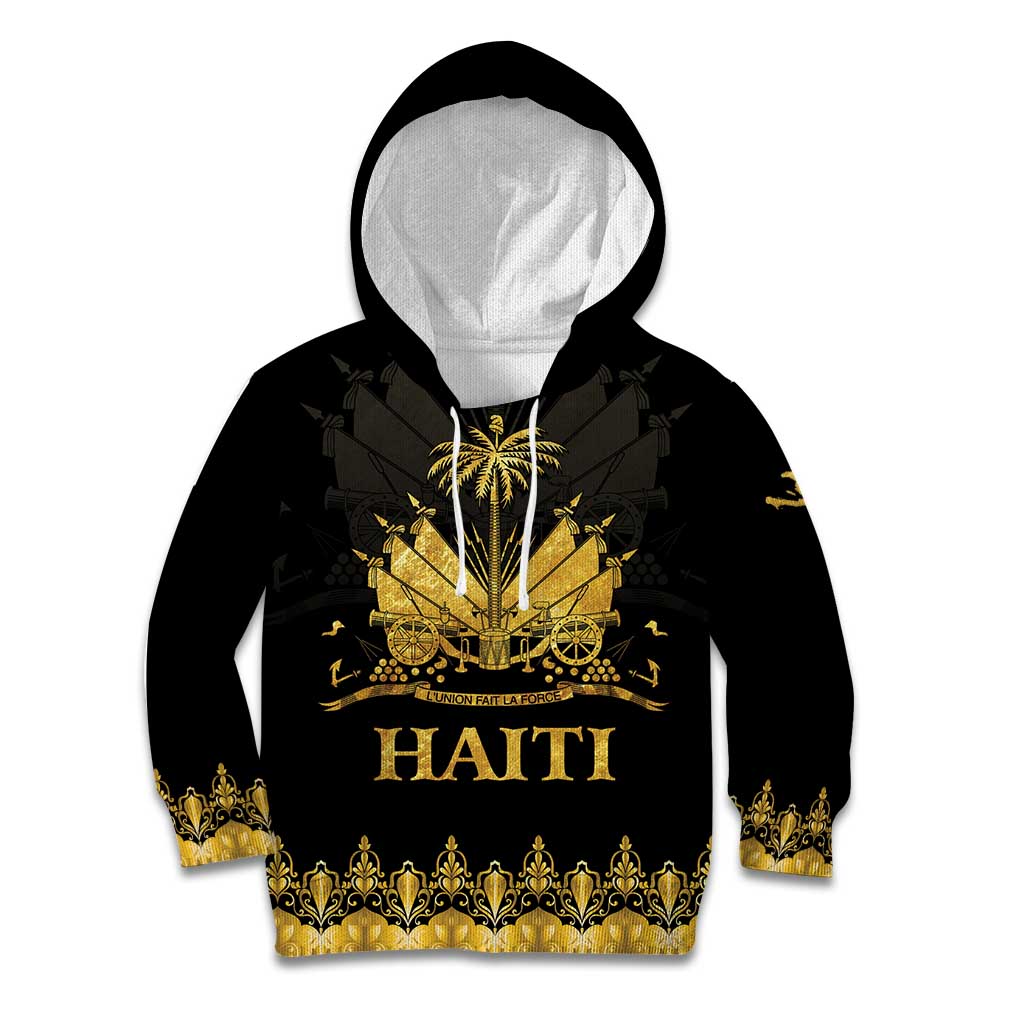 Haiti Neg Marron Gold Kid Hoodie Lespwa pa anyen san aksyon
