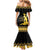 Haiti Neg Marron Gold Mermaid Dress Lespwa pa anyen san aksyon