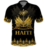 Haiti Neg Marron Gold Polo Shirt Lespwa pa anyen san aksyon