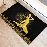 Haiti Neg Marron Gold Rubber Doormat Lespwa pa anyen san aksyon