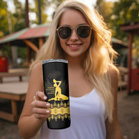 Haiti Neg Marron Gold Skinny Tumbler Lespwa pa anyen san aksyon LT01 - Polynesian Pride
