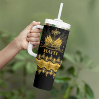 Haiti Neg Marron Gold Tumbler With Handle Lespwa pa anyen san aksyon LT01 - Polynesian Pride