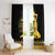 Haiti Neg Marron Gold Window Curtain Lespwa pa anyen san aksyon