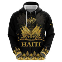Haiti Neg Marron Gold Zip Hoodie Lespwa pa anyen san aksyon