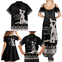 Haiti Neg Marron Silver Family Matching Summer Maxi Dress and Hawaiian Shirt Hope is Nothing Without Action LT01 - Polynesian Pride