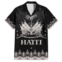 Haiti Neg Marron Silver Family Matching Tank Maxi Dress and Hawaiian Shirt Hope is Nothing Without Action LT01 Dad's Shirt - Short Sleeve Silver - Polynesian Pride