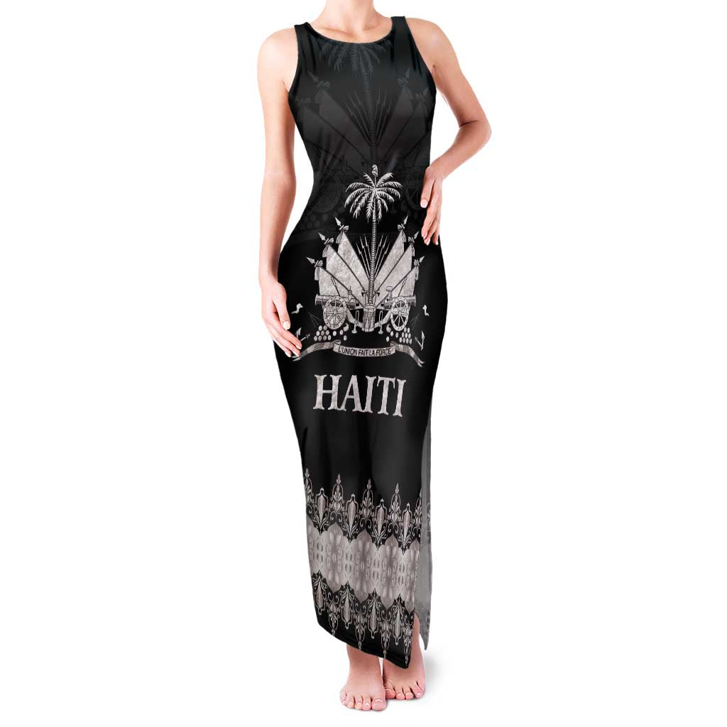 Haiti Neg Marron Silver Family Matching Tank Maxi Dress and Hawaiian Shirt Hope is Nothing Without Action LT01 Mom's Dress Silver - Polynesian Pride