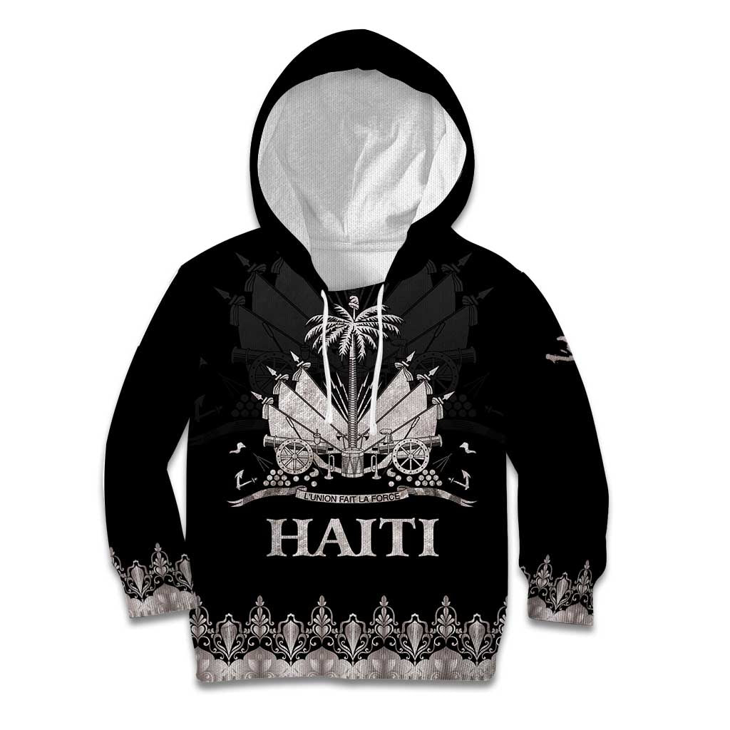 Haiti Neg Marron Silver Kid Hoodie Hope is Nothing Without Action