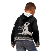 Haiti Neg Marron Silver Kid Hoodie Hope is Nothing Without Action