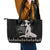 Haiti Neg Marron Silver Leather Tote Bag Hope is Nothing Without Action