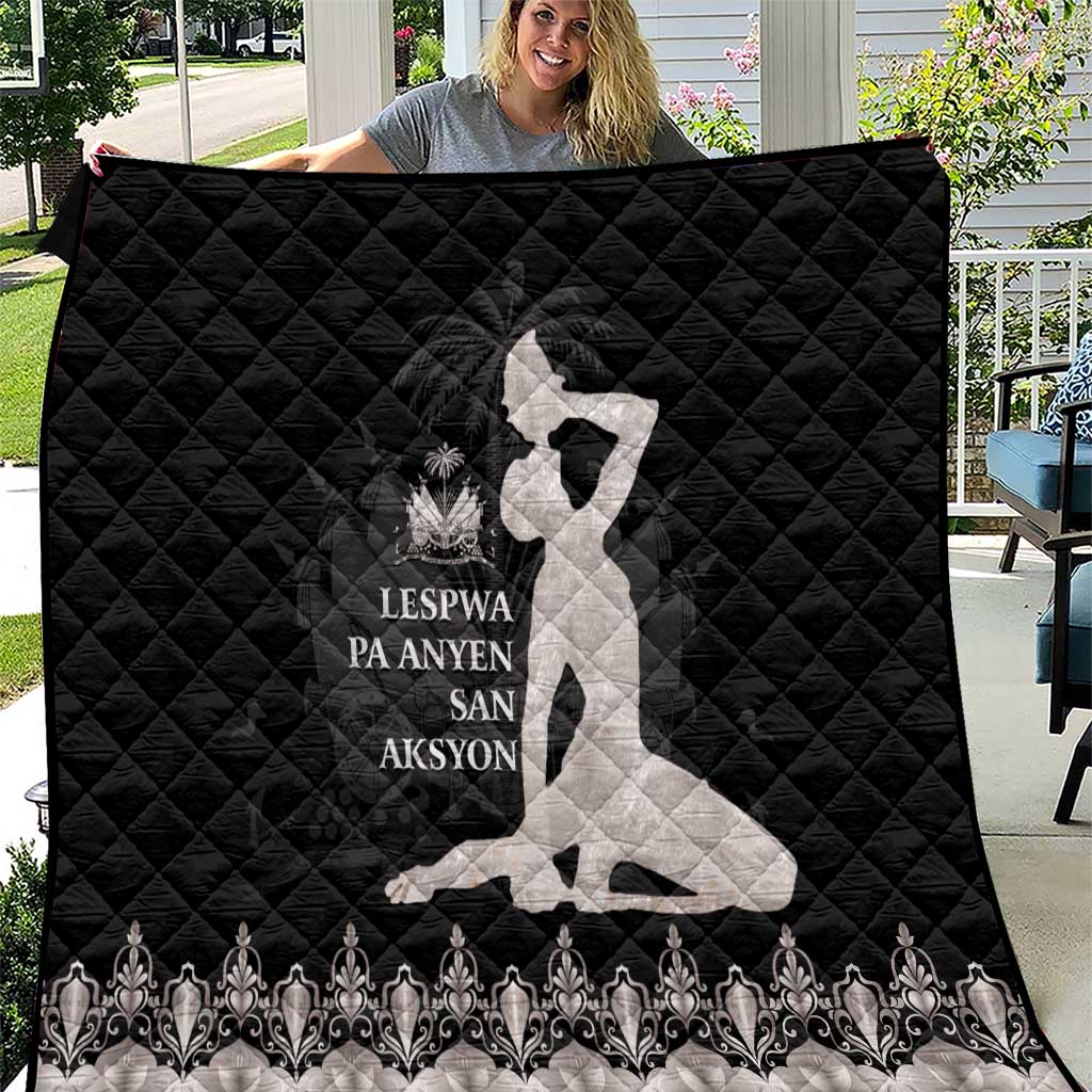 Haiti Neg Marron Silver Quilt Hope is Nothing Without Action LT01 Silver - Polynesian Pride