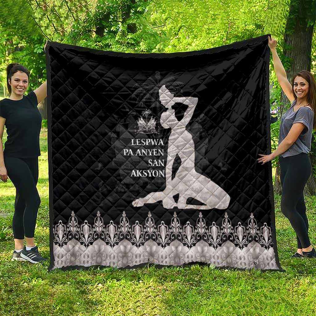 Haiti Neg Marron Silver Quilt Hope is Nothing Without Action LT01 - Polynesian Pride