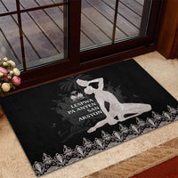 Haiti Neg Marron Silver Rubber Doormat Hope is Nothing Without Action