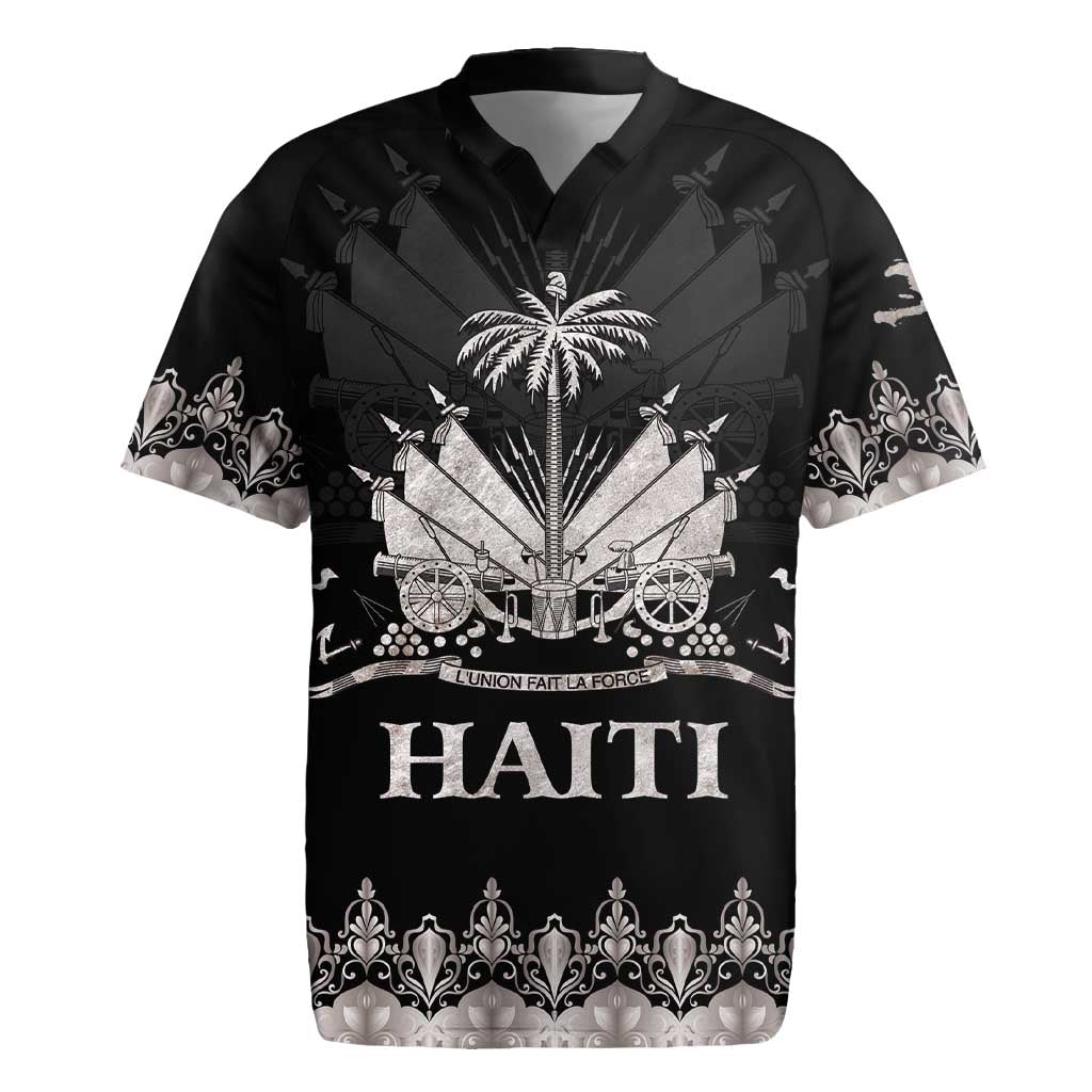 Haiti Neg Marron Silver Rugby Jersey Hope is Nothing Without Action LT01 Silver - Polynesian Pride