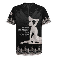 Haiti Neg Marron Silver Rugby Jersey Hope is Nothing Without Action LT01 - Polynesian Pride