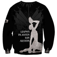 Haiti Neg Marron Silver Sweatshirt Hope is Nothing Without Action LT01 - Polynesian Pride