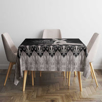 Haiti Neg Marron Silver Tablecloth Hope is Nothing Without Action