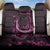 Survivor Melody Pink Back Car Seat Cover Breast Cancer Polynesian Pattern