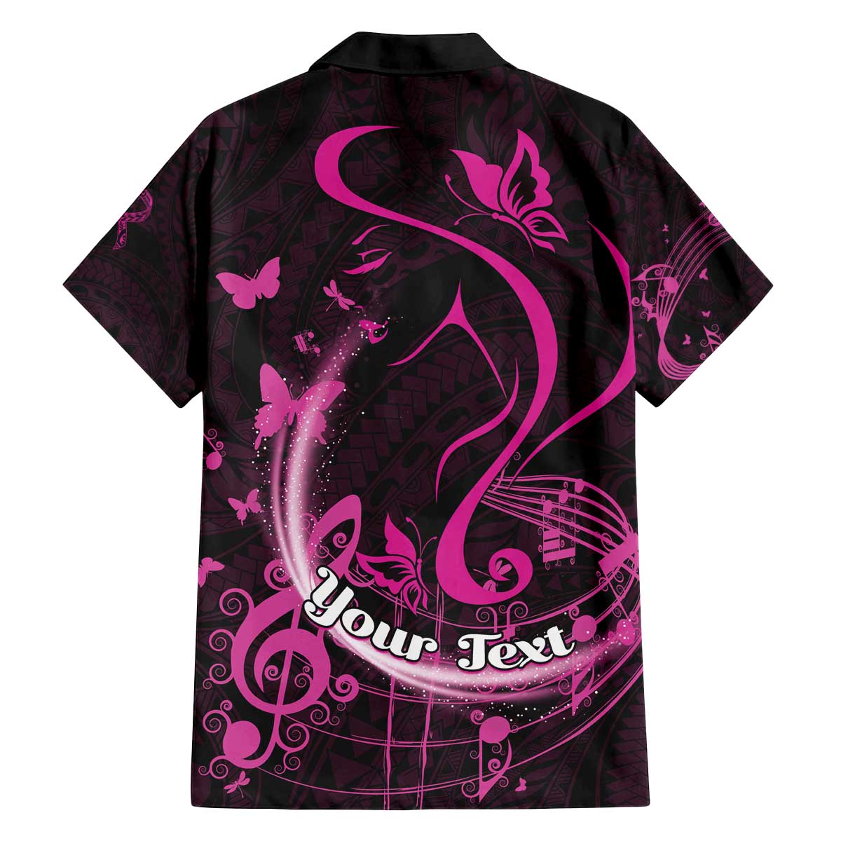 Personalised Survivor Melody Pink Family Matching Puletasi and Hawaiian Shirt Breast Cancer Polynesian Pattern LT01 - Polynesian Pride
