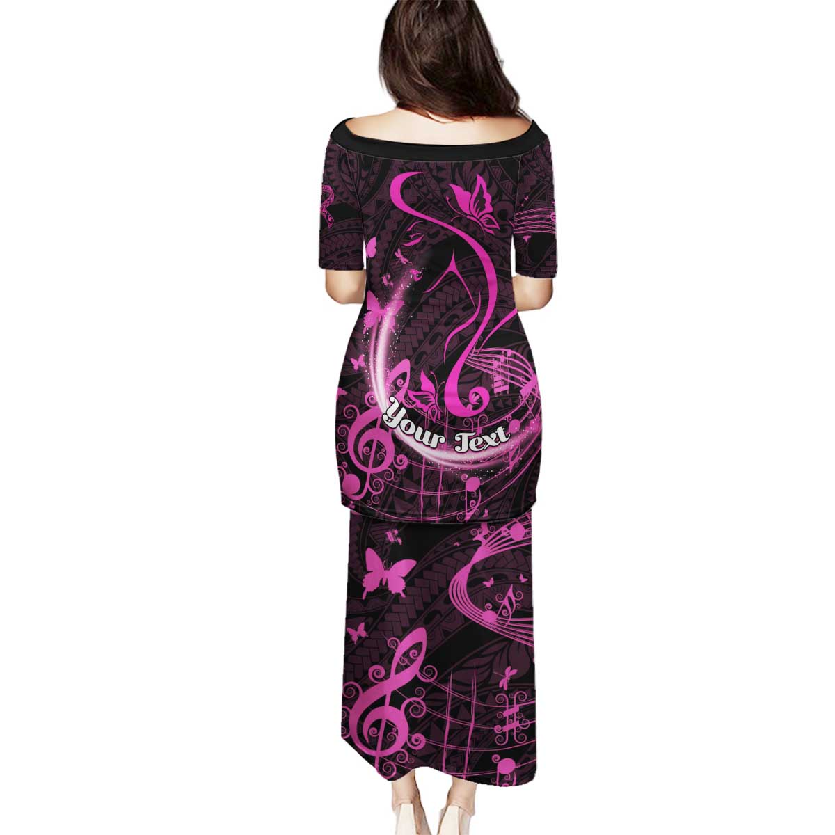 Personalised Survivor Melody Pink Family Matching Puletasi and Hawaiian Shirt Breast Cancer Polynesian Pattern LT01 - Polynesian Pride