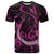 Personalised Survivor Melody Pink T Shirt Breast Cancer Polynesian Pattern