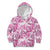 Pink Ribbon Hibiscus Tropical Pattern Kid Hoodie Breast Cancer