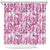 Pink Ribbon Hibiscus Tropical Pattern Shower Curtain Breast Cancer