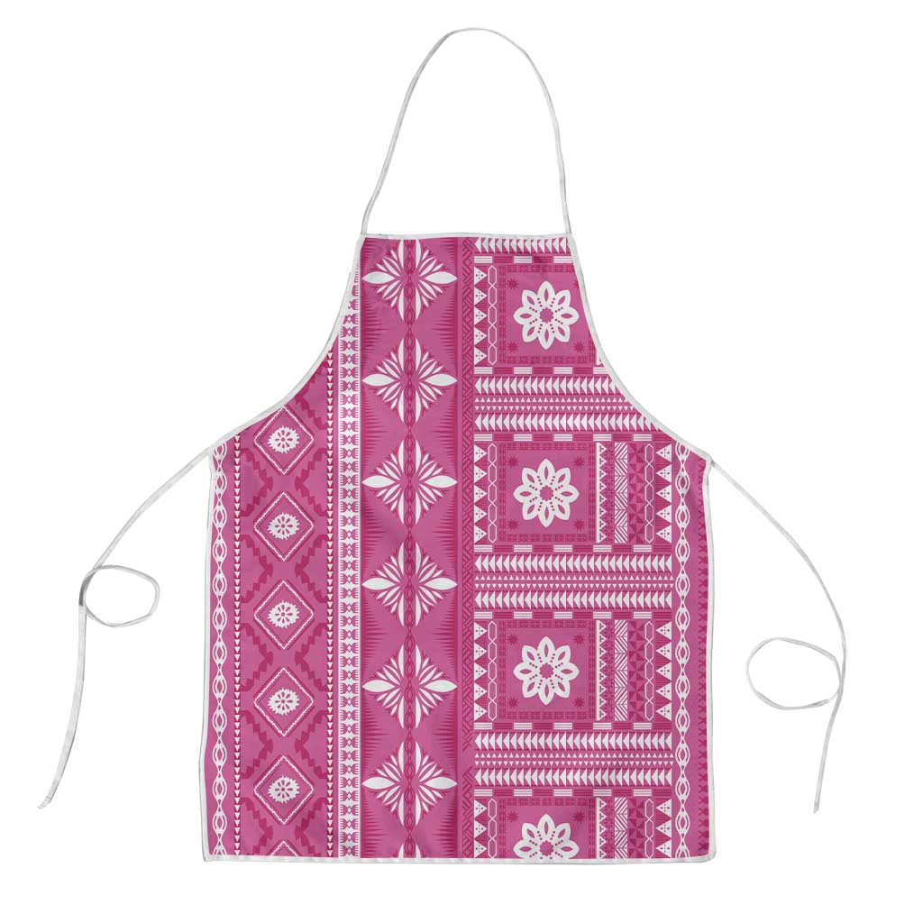 Fiji Masi All Pink Apron Tapa Pattern - Polynesian Pride