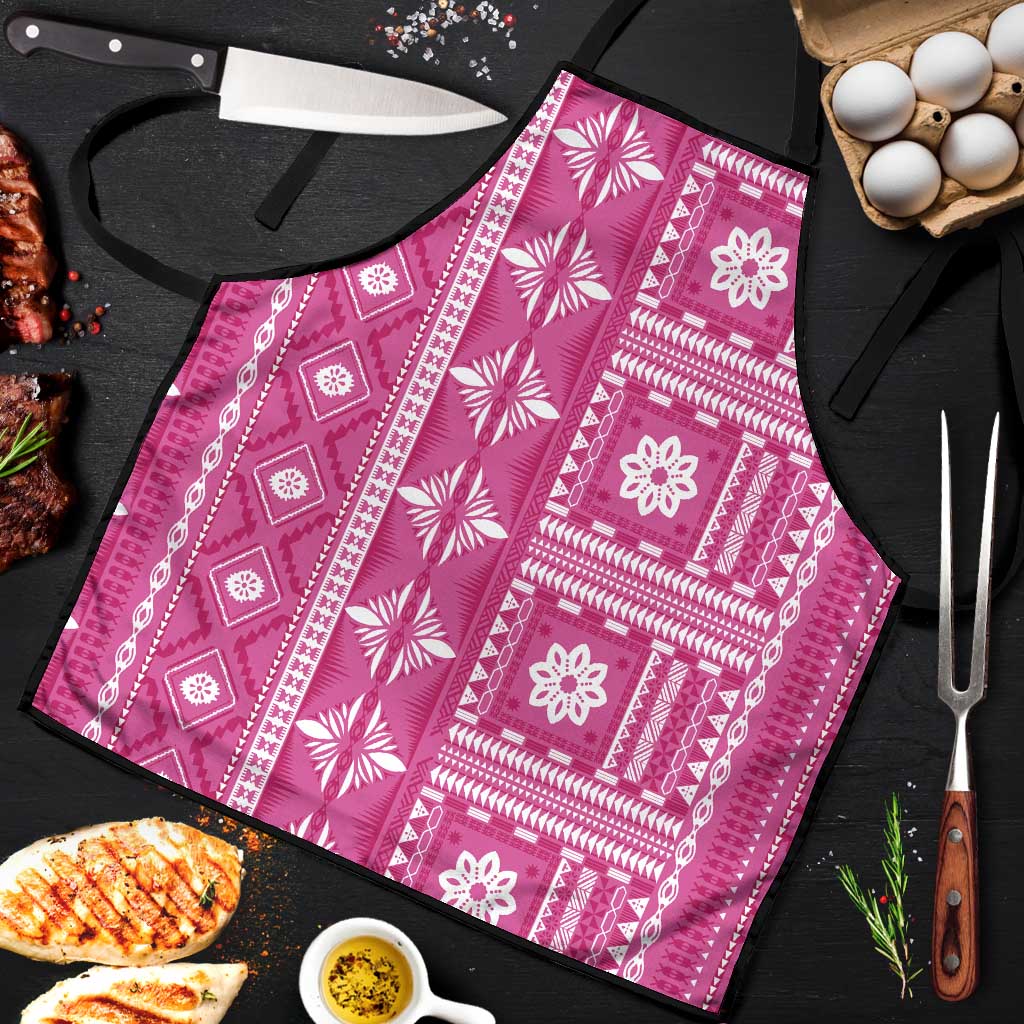 Fiji Masi All Pink Apron Tapa Pattern - Polynesian Pride