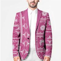 Fiji Masi All Pink Blazer Tapa Pattern LT01 - Polynesian Pride