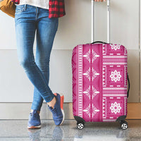 Fiji Masi All Pink Luggage Cover Tapa Pattern LT01 - Polynesian Pride