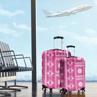 Fiji Masi All Pink Luggage Cover Tapa Pattern LT01 - Polynesian Pride