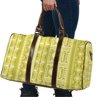 Fiji Masi All Yellow Travel Bag Tapa Pattern - Polynesian Pride