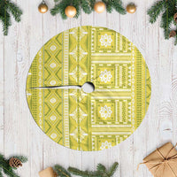 Fiji Masi All Yellow Tree Skirt Tapa Pattern - Polynesian Pride