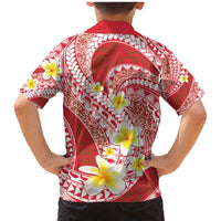 Plumeria Polynesian Coral Glitter Pattern Family Matching Mermaid Dress and Hawaiian Shirt LT01 - Polynesian Pride