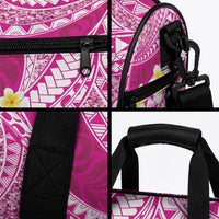 Plumeria Polynesian Pink Glitter Pattern Duffle Bag LT01 - Polynesian Pride