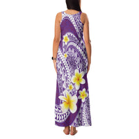 Plumeria Polynesian Purple Glitter Pattern Family Matching Tank Maxi Dress and Hawaiian Shirt LT01 - Polynesian Pride