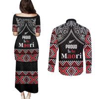 Aotearoa Toitu Te Tiriti Waitangi Couples Matching Puletasi and Long Sleeve Button Shirt Proud To Be Maori