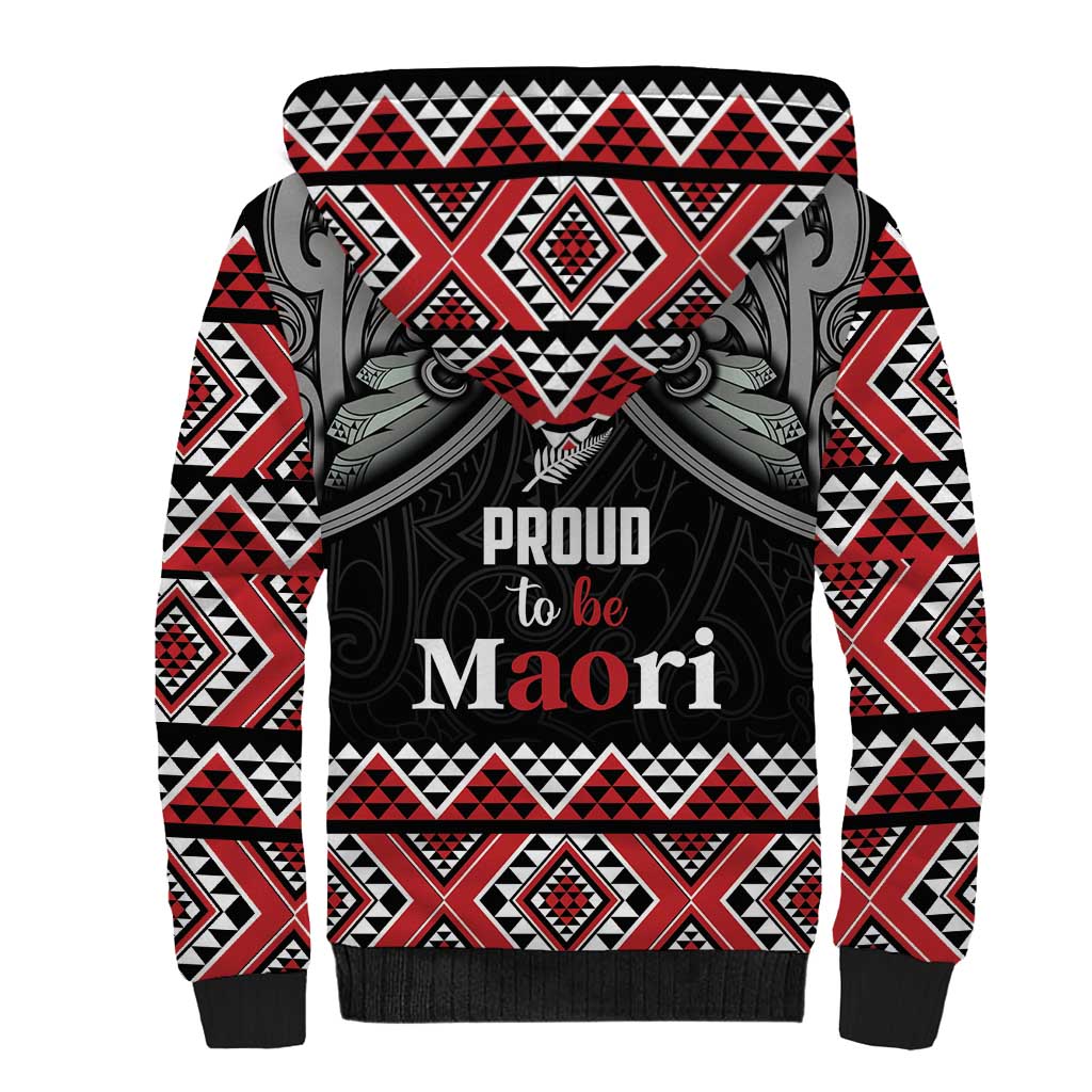 Aotearoa Toitu Te Tiriti Waitangi Sherpa Hoodie Proud To Be Maori