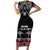 Aotearoa Toitu Te Tiriti Waitangi Short Sleeve Bodycon Dress Proud To Be Maori