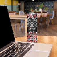 Aotearoa Toitu Te Tiriti Waitangi Skinny Tumbler Proud To Be Maori LT01 - Polynesian Pride
