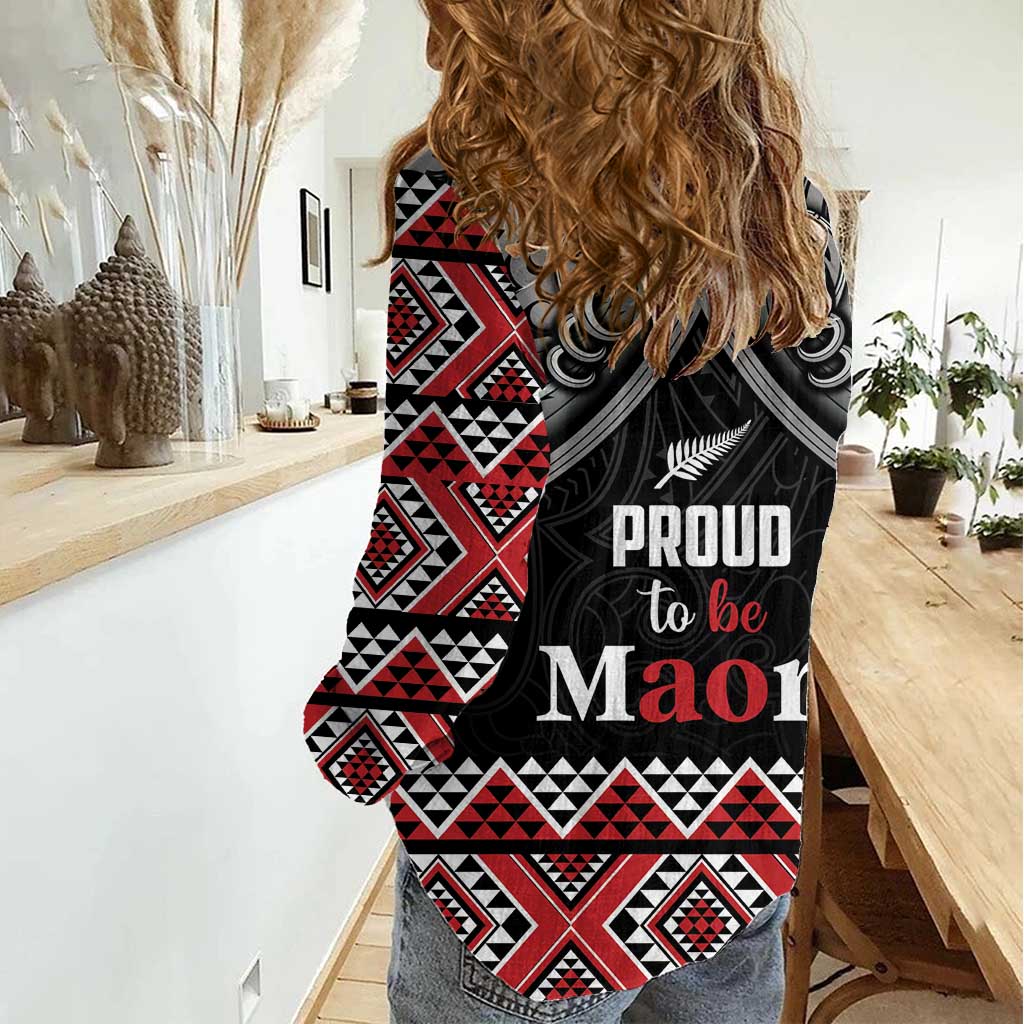 Aotearoa Toitu Te Tiriti Waitangi Women Casual Shirt Proud To Be Maori