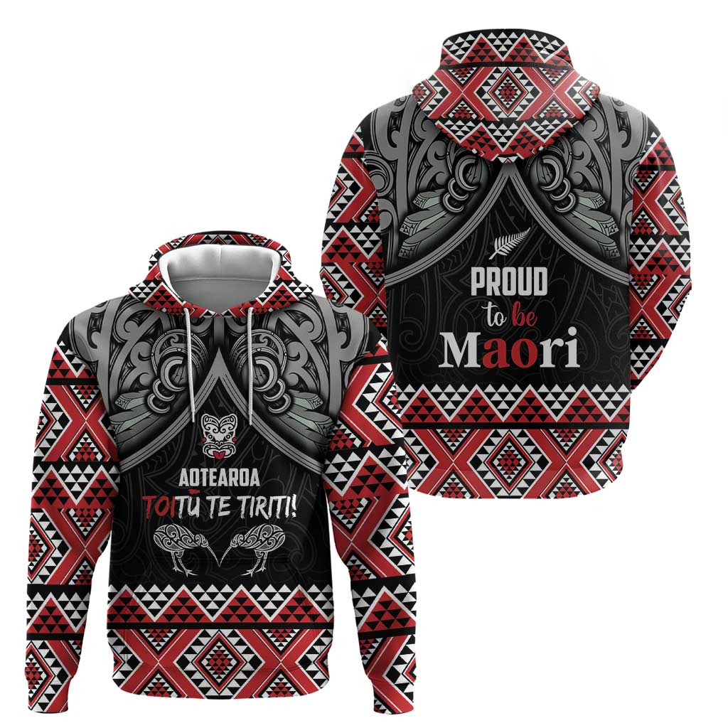 Aotearoa Toitu Te Tiriti Waitangi Zip Hoodie Proud To Be Maori