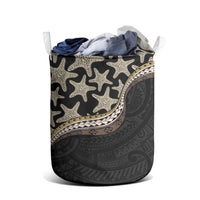 Beige Polynesian Starfish Unique Pattern Laundry Basket LT01 - Polynesian Pride