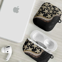 Beige Polynesian Starfish Unique Pattern AirPods Case
