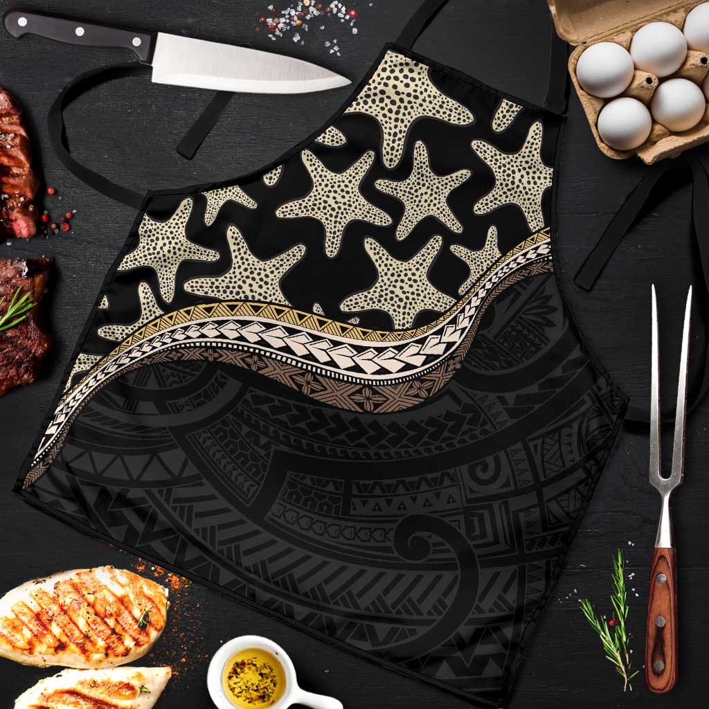 Beige Polynesian Starfish Unique Pattern Apron LT01 Beige - Polynesian Pride