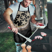 Beige Polynesian Starfish Unique Pattern Apron LT01 - Polynesian Pride