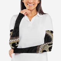 Beige Polynesian Starfish Unique Pattern Arm Sleeves